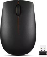 Lenovo 300 Wireless Mouse, Black, Computer Mouse for PC and Laptop with Windows, Ambidextrous Design, 2.4 GHz Nano USB Receiver, 12 Month Battery Life - Image 2