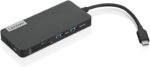 Lenovo – USB-C 7-in-1 Hub – Computer Networking Laptop Accessory – Laptop Docking Station - 4K via HDMI, 3 USB-A devices, 2 SD/TF Card Readers USB-C Power Pass Through - Image 2