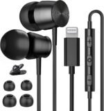 Lightning Headphones for iPhone 13 14 12 Pro Max MFi Certified Lightning Earbuds with Mic Noise Isolation Stereo Bass in-Ear Headphones Lightning Connector Wired Earphones for iPhone 11 XR SE - Image 2