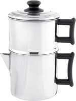 Lindy's Stainless Steel 10 Cup Drip Coffee Maker, Stovetop Coffee maker, Coffee Pot - Image 2
