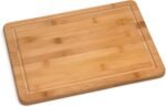 Lipper International Bamboo Wood Kitchen Cutting and Serving Board with Non-Slip Cork Backing, Medium, 13-3/4" x 9-3/4" x 5/8" - Image 2