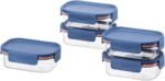LocknLock Modular Plus Airtight Food Storage Containers, 10-Piece Set, BPA-Free, Modular Stacking, Tritan, Navy - Image 2