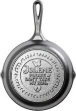 Lodge 8 Inch Dolly Parton Pre-Seasoned Cast Iron Stamped Skillet - Signature Teardrop Handle - Use in the Oven, on the Stove, on the Grill, or Over a Campfire - Jolene - Image 2