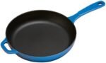 Lodge EC11S33 Enameled Cast Iron Skillet, 11-inch, Caribbean Blue - Image 2