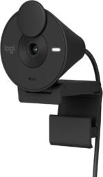 Logitech Brio 301 Full HD 1080p Webcam with Auto Light Correction, Noise Reduction Mics, Privacy Cover, Works with Teams, Google Meet, Zoom - Black - Image 2