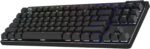 Logitech G PRO X TKL Lightspeed Wireless Gaming Keyboard, Ultra-Portable Tenkeyless Design, LIGHTSYNC RGB, PBT keycaps, Linear Switches (GX Red) - Black - Image 2