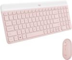 Logitech MK470 Slim Wireless Keyboard and Mouse Combo - Modern Compact Layout, Ultra Quiet, 2.4 GHz USB Receiver, Plug n' Play Connectivity, Compatible with Windows - Rose - Image 2
