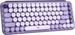 Logitech POP Keys Mechanical Wireless Keyboard with Customizable Emoji Keys, Durable Compact Design, Bluetooth or USB Connectivity, Multi-Device, OS Compatible - Cosmos - Image 2