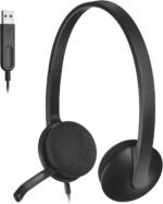 Logitech USB Headset H340, Stereo, USB Headset for Windows and Mac - Black - Image 2