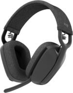 Logitech Zone Vibe 100 Lightweight Wireless Over Ear Headphones with Noise Canceling Microphone, Advanced Multipoint Bluetooth Headset, Works with Teams, Google Meet, Zoom, Mac/PC - Graphite - Image 2