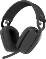 Logitech Zone Vibe 100 Lightweight Wireless Over Ear Headphones with Noise Canceling Microphone, Works with Teams, Mac/PC - Graphite (Renewed) - Image 2