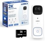 Lorex 2K Wireless WiFi Smart Video Doorbell Camera w/No Subscription Fee - Smart Security Lighting, Night Vision, Battery-Powered, Motion Detection (White) - Image 2