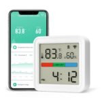 Lumary Smart Thermometer Hygrometer, WiFi & Bluetooth Indoor Temperature Humidity Sensor with App Alert, Led Display, Free Data Storage Export, Digital Remote Monitor for Home & Bedroom - Image 2