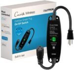 Lutron Outdoor Smart Plug for Caseta Smart Lighting, Summer Patio, Backyard Outdoor Lights & Motors, 15A LED Fixtures & 1/2 HP Motors, PD-15OUT-BL, Black - Image 2