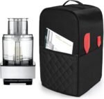 Luxja Food Processor Cover Compatible with Cuisinart and Hamilton Beach 11-14 Cup Processor, Food Processor Dust Cover with Accessories Pockets, Black - Image 2