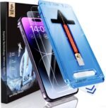 MAGIC JOHN 2 Pack for iPhone 14 Pro Max 6.7 inch Tempered Glass Screen Protector, Auto Dust-Elimination Installation, Bubble Free, Dynamic Island Compatible, HD Clear, Easy Installation - Image 2