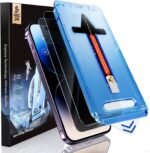 MAGIC JOHN 2 Pack for iPhone 14 Pro Privacy Screen Protector 6.1 inch[Not Max], Tempered Glass, Auto Dust-Elimination Installation, Bubble Free, Anti Scratch, Case Friendly - Image 2