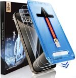 MAGIC JOHN 2 Pack for iPhone 15 Pro Max 6.7 inch Tempered Glass Screen Protector, Auto Dust-Elimination Installation, Bubble Free, Dynamic Island Compatible, HD Clear, Easy Installation - Image 2