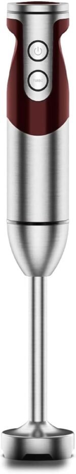 MEGAWISE new Hand Blender Series Single Hand Blender,no attachments,12-Speed,Includes Powerful Blender Stick- Easy to Clean and Perfect for Smoothies, and More (RED) - Image 2