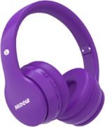 MIDOLA Kids Headphones Bluetooth 5.4 Wireless 68H Play Time Volume Limit 85/94dB Over-Ear Foldable Headset,Type-C Fast Charging, Wired Aux Mic for Toddler Child Pad Tablet Purple - Image 2