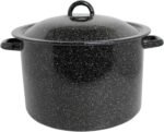 MIRRO 7.75qt Enamel Stock Pot, Black - Image 2
