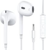 MOSWAG Wired Earbuds with Microphone, 3.5mm Jack in Ear Headphones with Microphone Suitable for Smartphones, Computers, Laptops, IPads, MP3 Players, Etc - Image 2