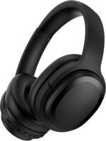 MOVSSOU Hybrid Active Noise Cancelling Headphones, Bluetooth Headphones Wireless Over Ear Headphones with Microphone, Deep Bass, Memory Foam Ear Cushions, 30 Hrs for Travel/Office/Home Black - Image 2