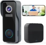 MUBVIEW Wireless Doorbell Camera with Chime, 2K Video Doorbell Wireless with Voice Changer, Motion Detection, Anti-Theft, Night Vision, 2-Way Audio, SD/Cloud Storage, No Subscription - Image 2
