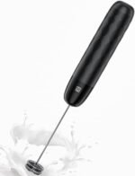 Maestri House Rechargeable Milk Frother, LunaFro Mini Handheld Electric Foam Maker Detachable Stainless Steel Whisk Drink Mixer Foamer Mini Blender for Matcha, Lattes, Cappuccino, No Stand - Image 2
