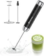 Maestri House Rechargeable Milk Frother with Stepless Speed Control, LunaFro 2.0 Handheld Electric Foam Maker Waterproof Drink Mixer Foamer for Lattes, Cappuccino - Image 2