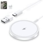 MagSafe Charger Magnetic Wireless iPhone Charge Compatible with iPhone 17 Pro Max Air 16 15 14 Pro Max Plus 13 12 Pro Max & AirPods 4 3 2 Pro - Charging Pad Dock for Travel Home Office - Image 2