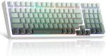 MageGee LIGHT100 Wireless Creamy Keyboard, Gasket Structure Hot Swappable, 2.4G/USB-C/BT5.0 RGB Backlit Mechanical Gaming Keyboard for Win/Mac/PC, 8000mAh Battery, Side Printed PBT Keycap, Green - Image 2