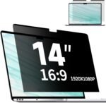 Magnetic Laptop Privacy Screen 14 Inch 16:9, Removable Matte Anti Glare Blue Light Filter - Computer Privacy Shield for 14in Laptop Protector - Image 2