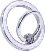 Magnetic Phone Ring for MagSafe Grip [Super Magnet] Stylish Twinkle Ring Holder Stand with, magsafe pop Socket, Mag Safe Accessory for iPhone 16/15/14/13 Pro Max Plus - Image 2