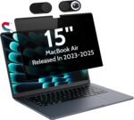 Magnetic Privacy Screen for MacBook Air 15 Inch (2023-2025, M2 M3 M4) - A2941 A3114 A3241, 15inch Removable Matte Anti Blue Light Glare Filter for Mac Air 15.3" Laptop Computer - Image 2
