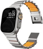Magnetic Titanium Band Compatible with Apple Watch Ultra 3/2/1 Band 49mm Series 11 10 46mm 45mm 44mm 42mm SE 3/2/1 9 8 7 6 5 4,Luxury Silicone Dual-Layer Link For iwatch Men Women - Image 2