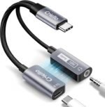 Magnetic USB-C to 3.5mm Audio Adapter and Charger 2 in 1 Headphone and Charger Type C Audio Adapter with PD 60W Fast Charging Dongle Cable for iPhone 17/16/15 Plus Pro Max, iPad Pro, Switch 2 - Image 2