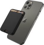 Magnetic Wallet Compatible with MagSafe for iPhone 17 16 15 14 13 12 Pro Max Air Plus Model, Mag 3 Safe Card Holder Stick on Accessories for Cell Phone & Case, Jet - Image 2