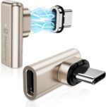 Magtame 2Pack 24Pin 240W Magnetic Right Angle USB C Male to USB C Female Adapter, 40Gbps Type C Adapter Extender 90 Degree, 4K Video for USB 4 Steam Deck, ROG Ally, Switch, PC, Tablet, iPhone 15 16 - Image 2