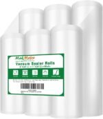 MakMeFre 6 Pack 8"x20'(3Rolls) and 11"x20' (3Rolls) Vacuum Sealer Bags Rolls for Food,Commercial Grade, BPA Free,Puncture Prevention,Great for Sous Vide Cooking - Image 2