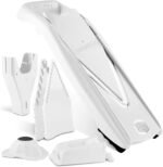 Mandoline Food Slicer Börner V5 (Profi Set) by Reston Lloyd • V-Slicer with 4 Inserts, Docking Station & Food Holder • Made in Germany • Fruit & Vegetable Chopper • Multiple Settings • Color: White - Image 2