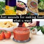 Manual Food Processor -Salsa Maker Hand Chopper Blender As Seen On TV- Meat Masher Mincer-Salad Spinner -Onion Chopper & Dicer for Baby Food, Salad, Herbs, Garlic,BPA Free(Large) - Image 2