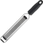 MasterChef Zester Grater with Handle, Kitchen Tool for Zesting Citrus Fruits & Finely Grating Parmesan Cheese, Garlic, Ginger, Coconut, Nutmeg, Wasabi, Chocolate etc, Stainless Steel - Image 2