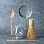 Matcha Whisk Set Glass, Matcha Making Kit Whisk (Chasen Holder), Glass Whisk Holder, Bamboo Scoop, Powder Starter Sifter, Spoon Japanese Tea Tools For Ceremony Gift - Image 2