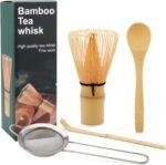 Matcha Whisk Set,Matcha Whisk,Matcha Set,Bamboo Whisk,Matcha Kit,Chasen Matcha Stirrer,Made from 100% Natural Bamboo,Durable and perfect for making matcha tea - Image 2