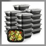 Meal Prep Containers [10 Set] x [16 oz] with Lids, 1 compartment, Stackable, Reusable, Leakproof, Food Safe, Microwave, Freezer & Dishwasher Safe for Food Prep Storage Bento (10 Set, 16 oz) - Image 2
