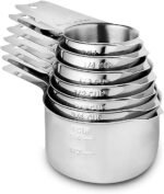 Measuring Cups Stainless Steel 7 Piece Stackable Set for Dry or Liquid Ingredients Measurement - Kitchen Gadgets & Utensils Metal Measuring Cups Best for Cooking & Baking - Image 2
