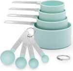 Measuring Cups and Spoons Set of 8 Pieces, nesting measuring cups for Measuring Dry or Liquid Ingredients, Stainless Steel Handle, Kitchen Gadgets for Cooking & Baking - Image 2