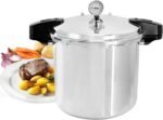 MegaChef 24 Quart Large Capacity Aluminum Stovetop Pressure Cooker for Induction and Gas Stove-Tops - Image 2