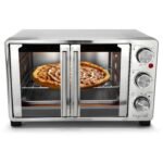 MegaChef 26.4 Quart French Door Multi-Function Stainless Steel Electric Toaster Oven with Temperature & Timer Control and Broil, Bake & Toast Functions - Image 2